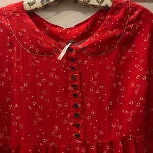Free People Tops - Free people prairie peasant blouse | red | small Free People Tops - Free people prairie peasant blouse | red | small